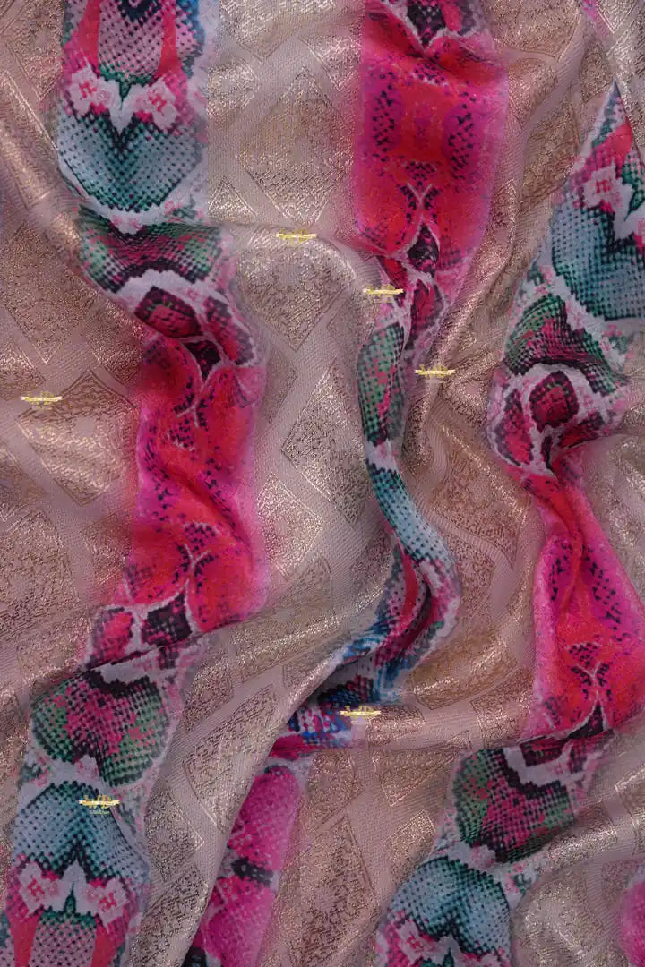 Jawhara Imprimé Motif Reptile Abstrait