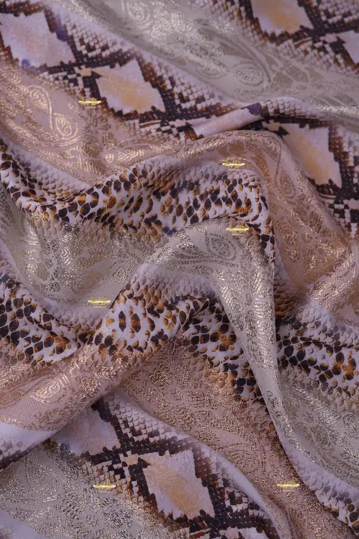 Jawhara Imprimé Motif Reptile Abstrait