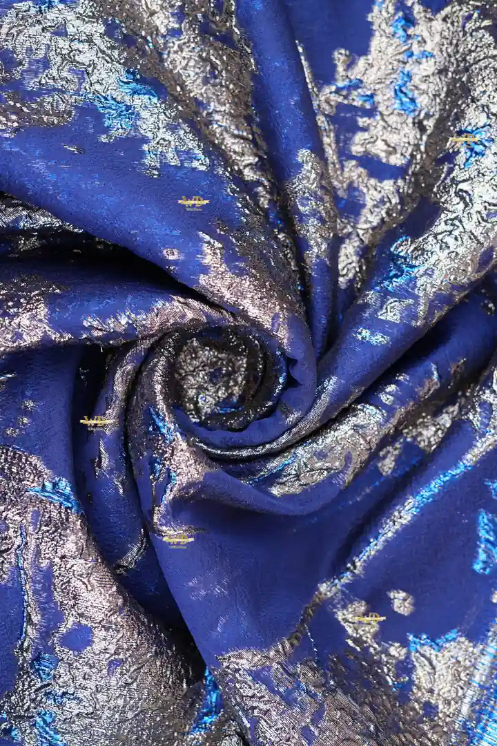 Organza de Soie Piqué au Lamé