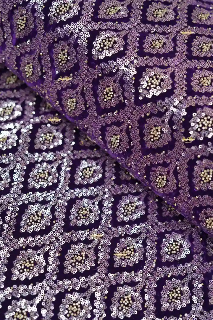 Velours Mobra Pailleté Haute Couture