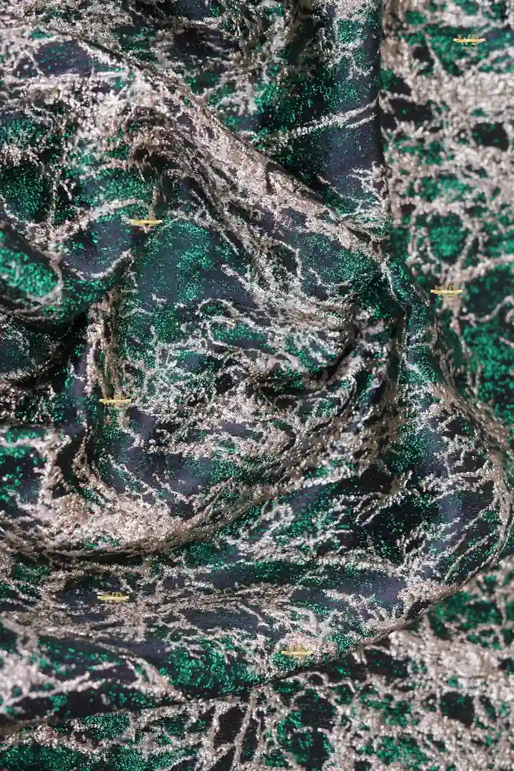 Organza Lamé Éclat Minéral