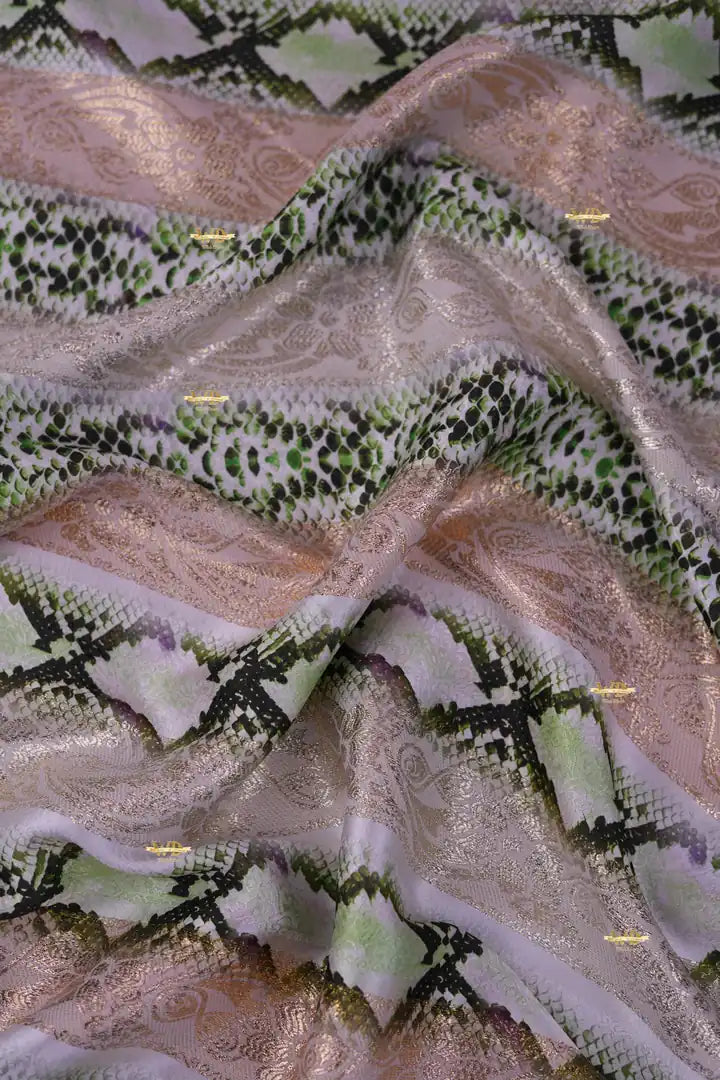 Jawhara Imprimé Motif Reptile Abstrait