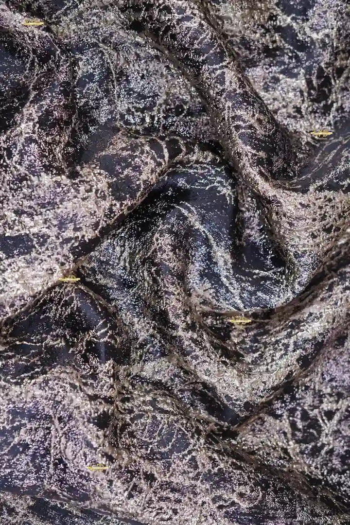 Organza Lamé Éclat Minéral