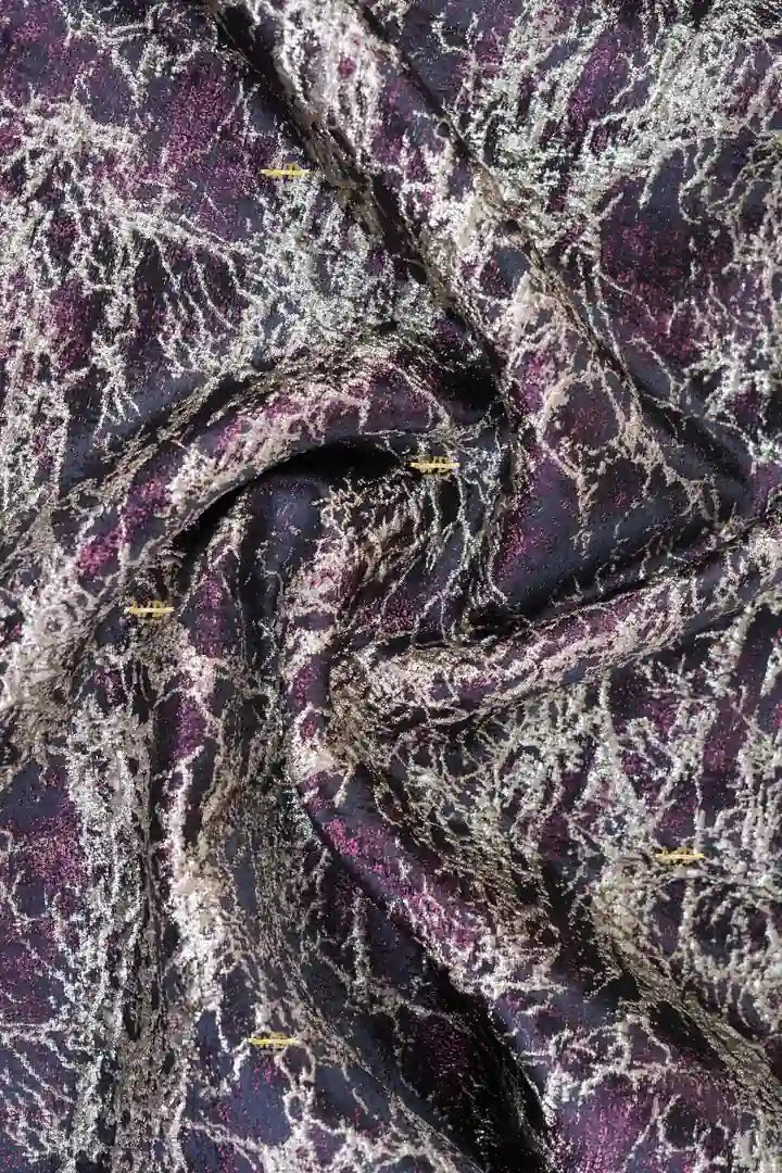 Organza Lamé Éclat Minéral