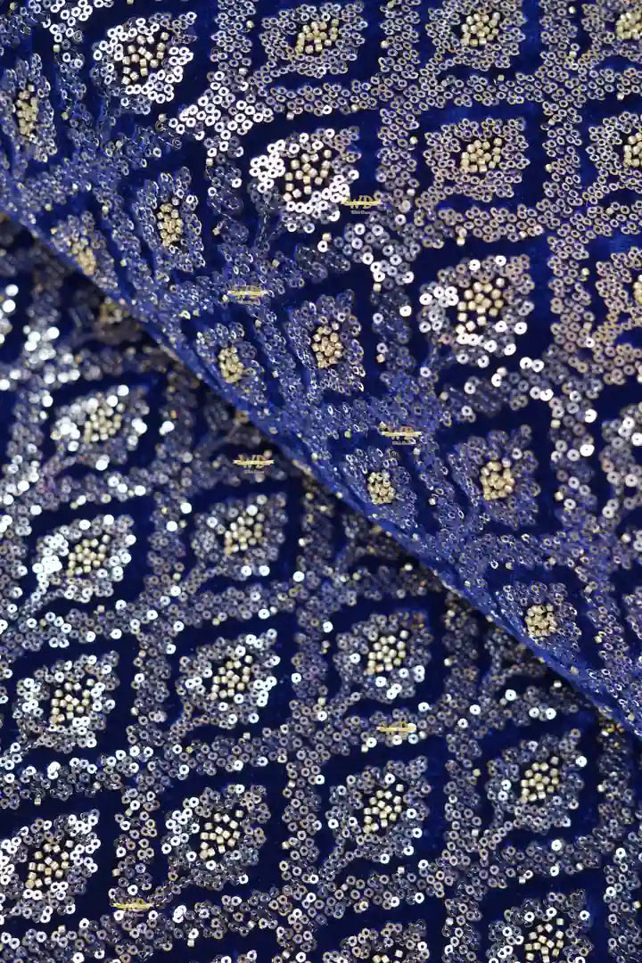 Velours Mobra Pailleté Haute Couture
