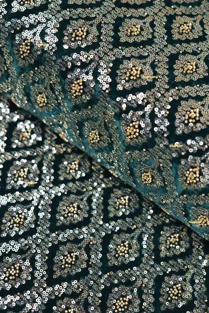 Velours Mobra Pailleté Haute Couture